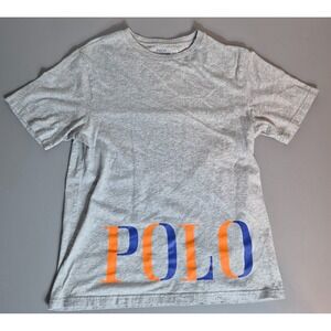 Polo Ralph Lauren Boys Classic T-Shirt Gray Large 14/16 BACK TO SCHOOL
